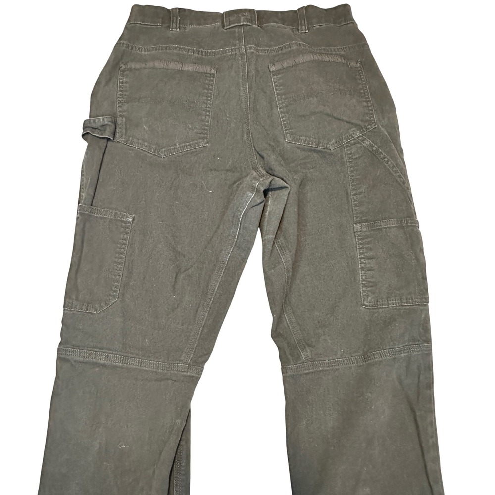 Noble Outfitters Womens Black Canvas Double Front Utility Work Pants Size 12 - Picture 5 of 8